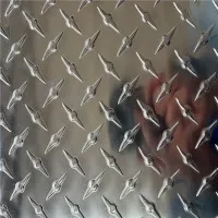 4.3mm花纹铝板,厂房仓库岗亭地面防滑铝板